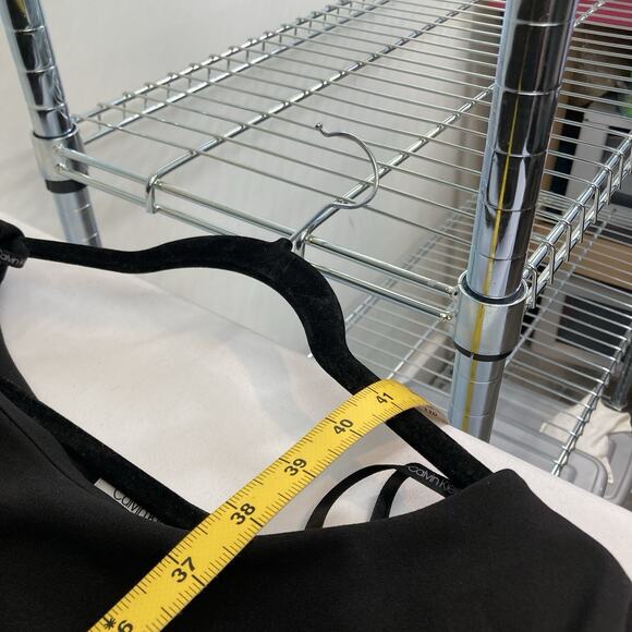 Calvin Klein Black Elegant Cape Overlay Dress Size 22W Minimalist Old Money - Picture 3 of 12